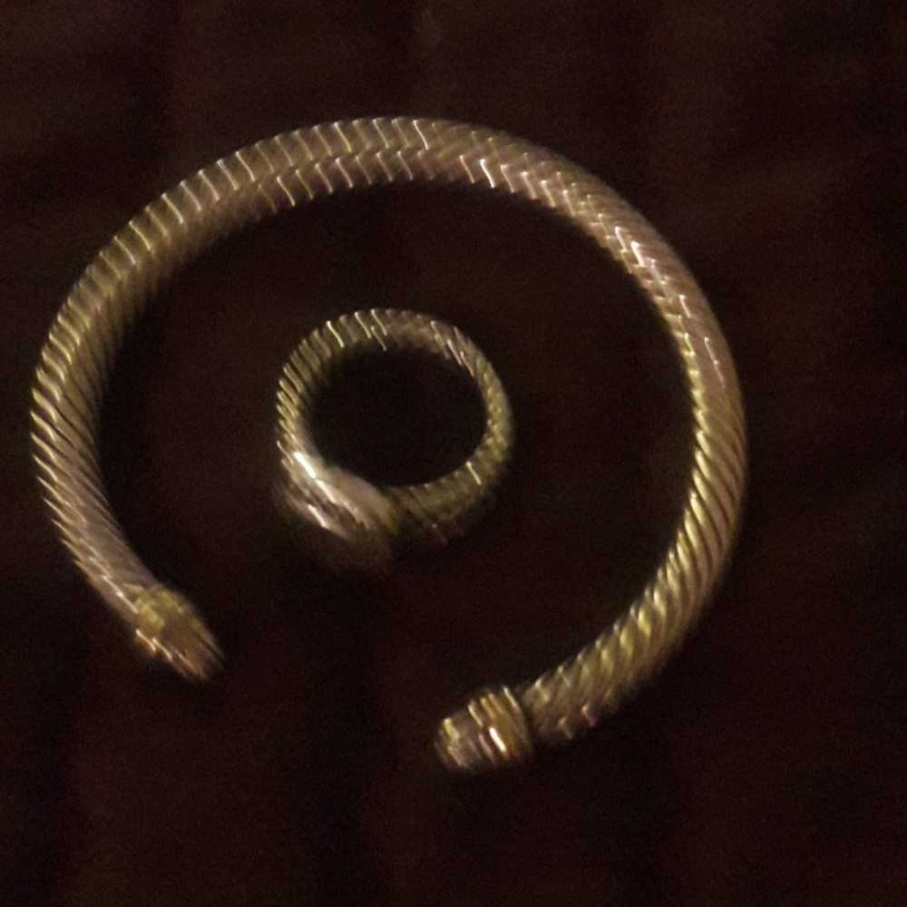 David Yurman, ring and bracelet for sale